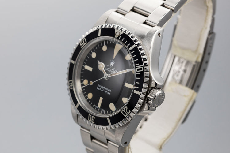 1981 Rolex Submariner 5513 MK III Maxi Dial
