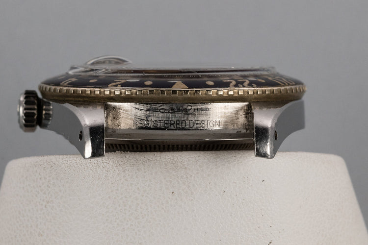 1958 Rolex GMT-Master 6542 Spidered Gilt Chapter Ring Dial with Bakelite Bezel Insert