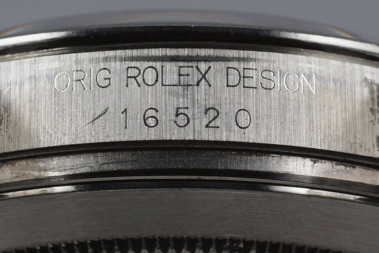 1995 Rolex SS Zenith Daytona 16520 White Dial with Box and RSC Papers