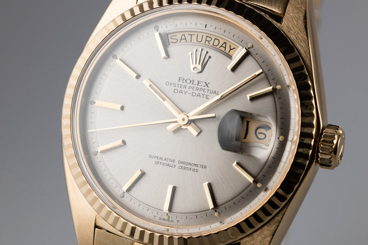 1970 Rolex 18K Day-Date 1803 Grey Dial