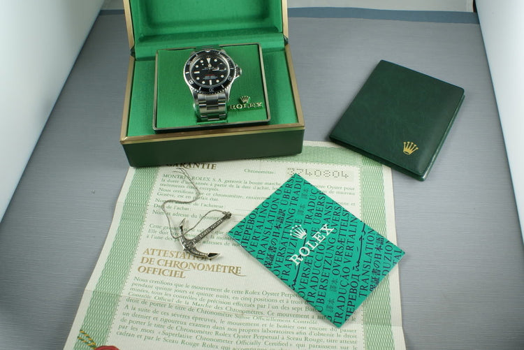 Rolex Red Submariner 1680 Box and Papers