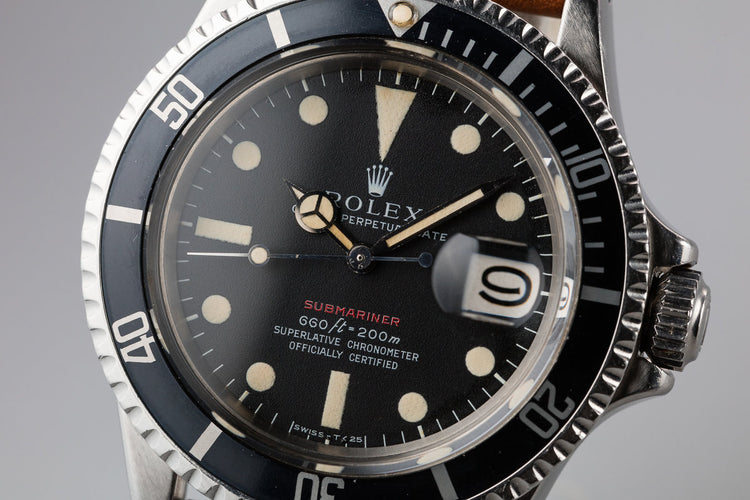 1970 Rolex Red Submariner 1680 with MK IV Dial