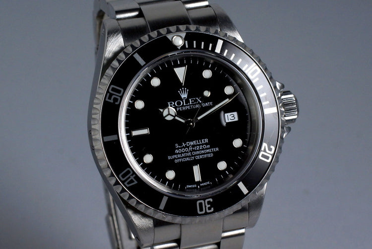 2001 Rolex Sea Dweller 16600 with Box and Papers
