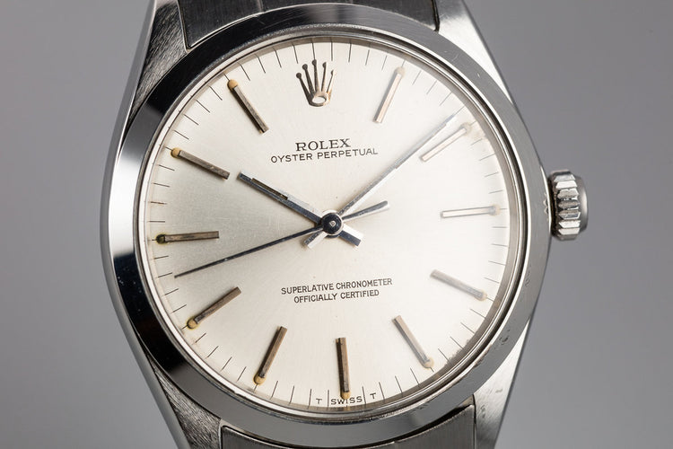 1968 Rolex Oyster Perpetual 1002 Silver Dial