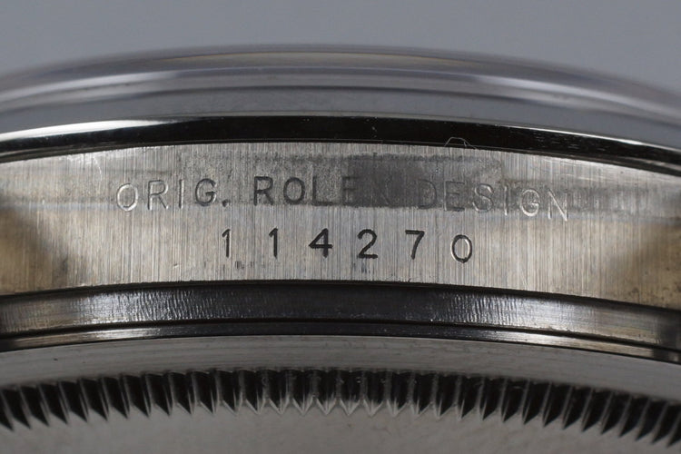 2003 Rolex Explorer 114270 with Box and Papers