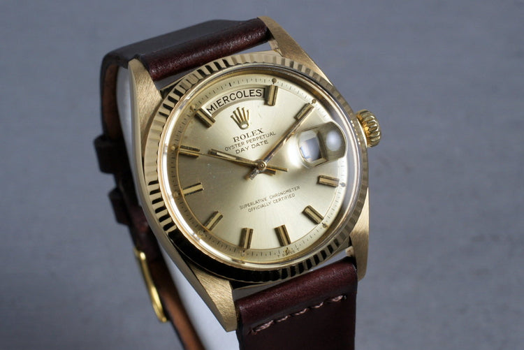 1966 Rolex 18K YG President 1803 “Fat Boy”