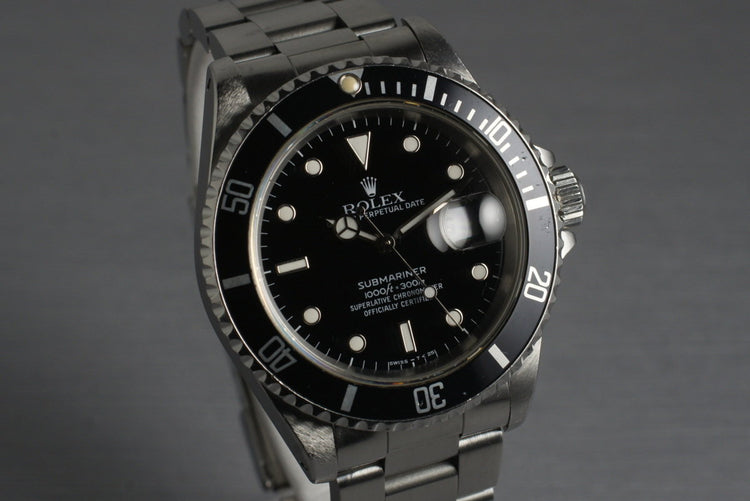 1990 Rolex Submariner 16610
