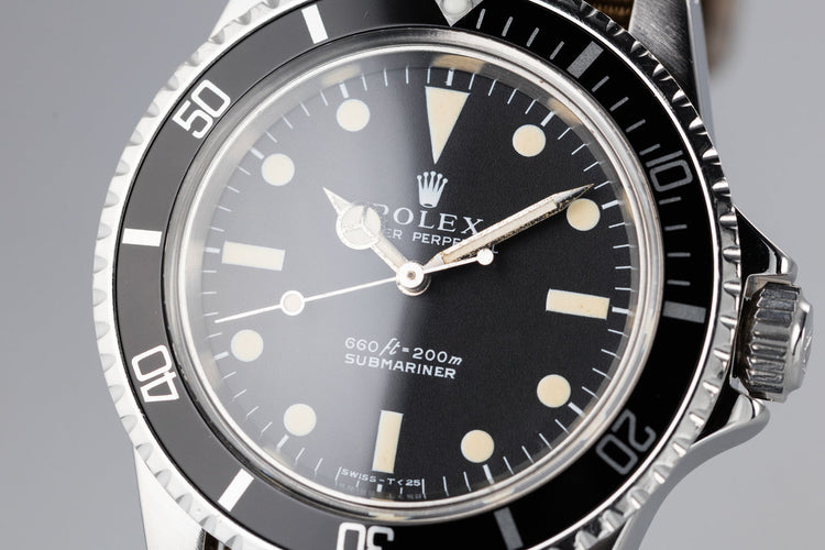 1970 Rolex Submariner 5513 with Serif Dial