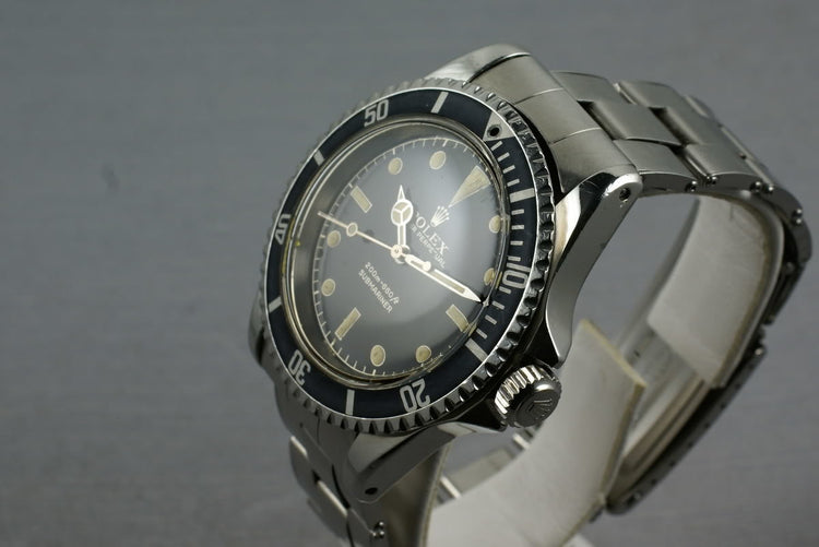 Rolex Submariner 5513 PCG with early chapter ring exclamation dial