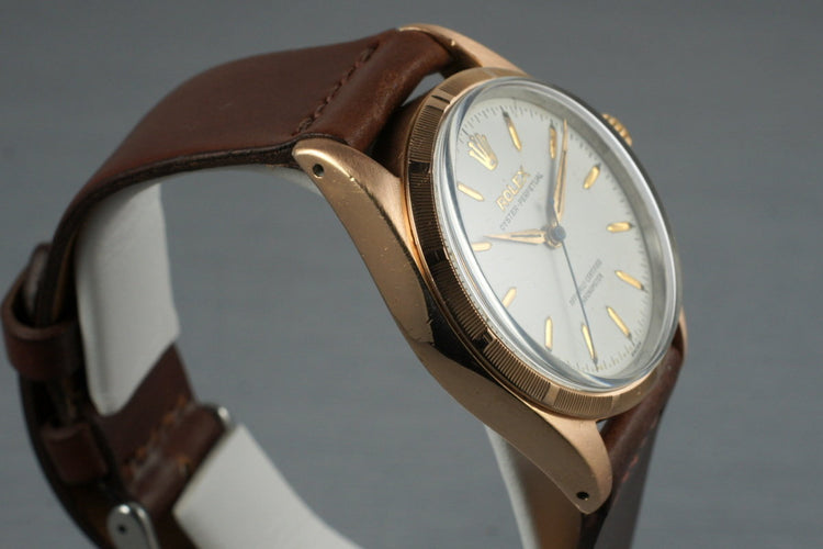 1954 Rolex Rose Gold Shell Oyster Perpetual 6334