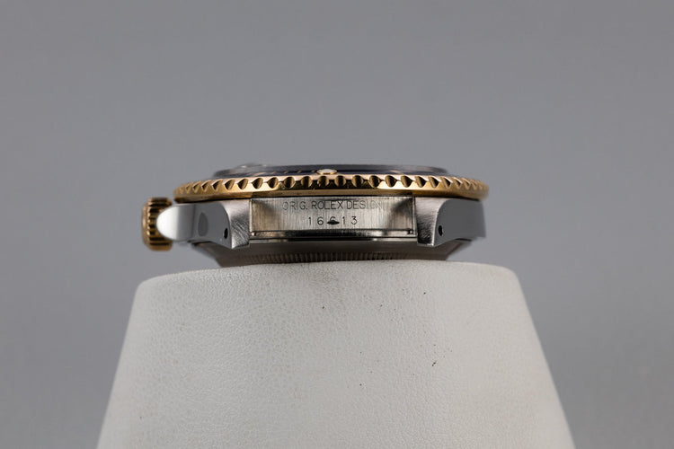 1997 Rolex Two-Tone Submariner 16613 Blue Dial with Box and Papers