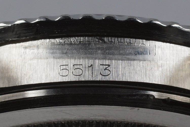 1966 Rolex Submariner 5513 with Tropical Glossy Gilt Dial