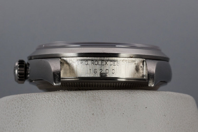 1997 Rolex DateJust 16200 Black Dial with Box and Papers