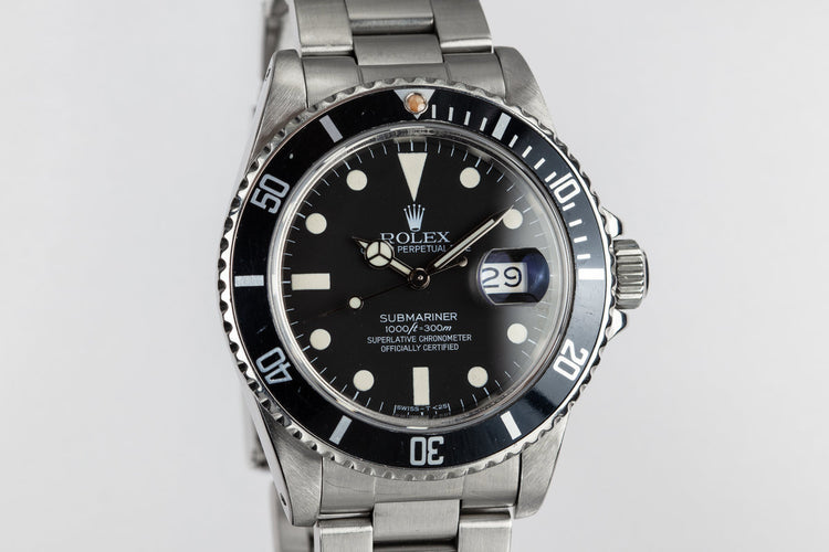 1983 Rolex Submariner 16800 Matte Dial