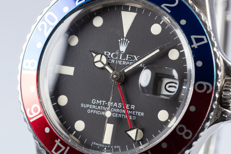 1983 Vintage Rolex GMT-Master 16750 "Pepsi" Dial