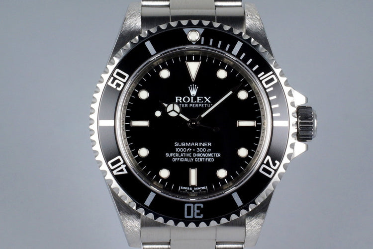 2012 Rolex Submariner 14060M 4 Line Dial with Box and Papers