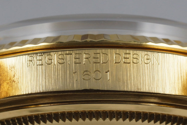 1971 YG Rolex DateJust 1601 with Silver Dial