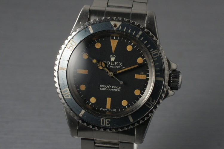 1971 Rolex Submariner 5513 with Box and Papers