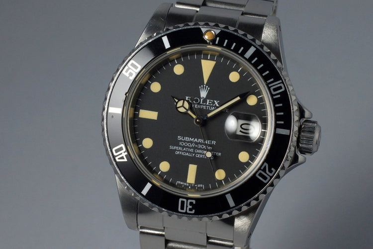 1981 Rolex Submariner 16800 RSC Papers