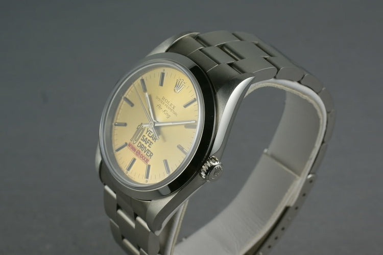 1993 Rolex Air-King 14000 Winn Dixie safe driver award watch B/P