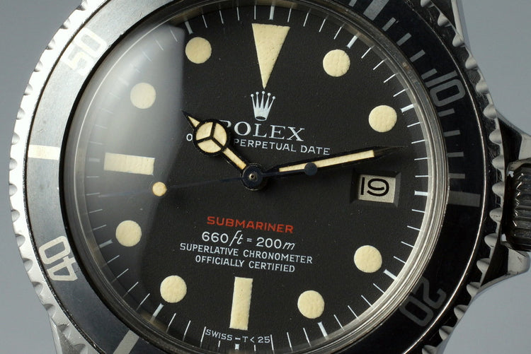 1971 Rolex Red Submariner 1680 Mark V Dial