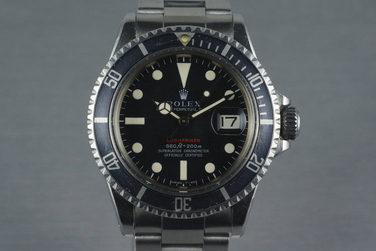 1970 Rolex RED Submariner 1680 with Mark 4 Dial