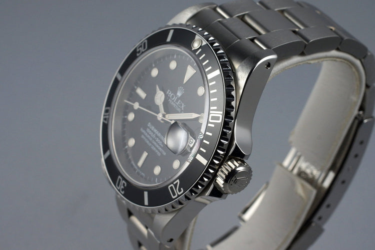 1991 Rolex Submariner 16610 with Box and Papers NOS