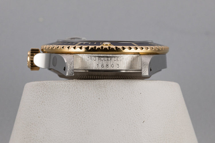 1988 Rolex Two-Tone Submariner 16803 with Service Papers
