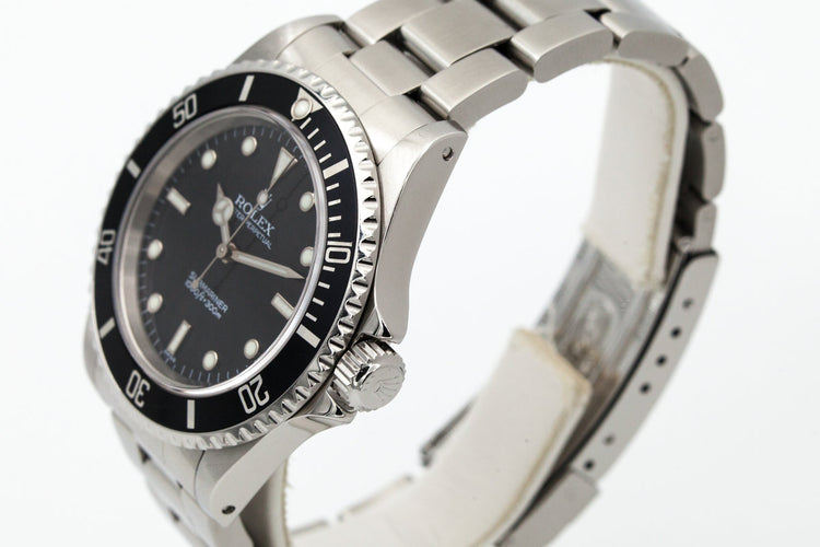 1999 Rolex Submariner 14060 SWISS only dial