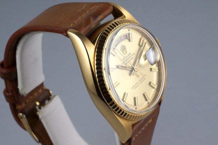 1970 Rolex YG Day-Date 1803 ‘Wide Boy’ Dial