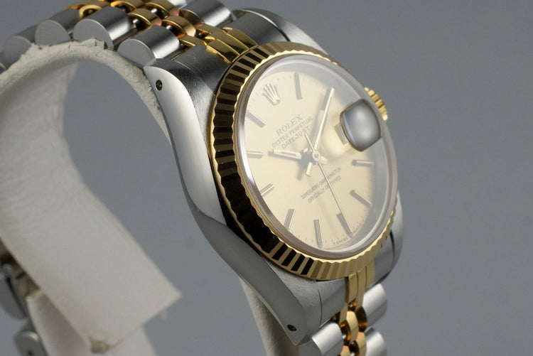 1987 Rolex Ladies Two Tone DateJust 69173 with Box and Papers