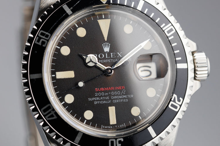 1969 Rolex Submariner 1680 with Tropical Mark II Meters First Dial