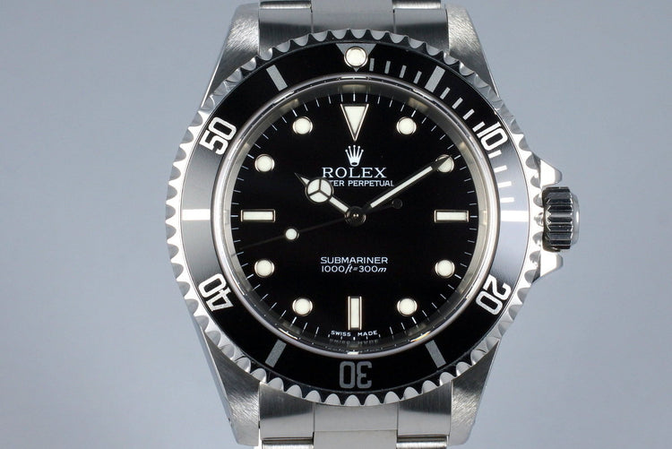 2002 Rolex Submariner 14060M with Box and Papers