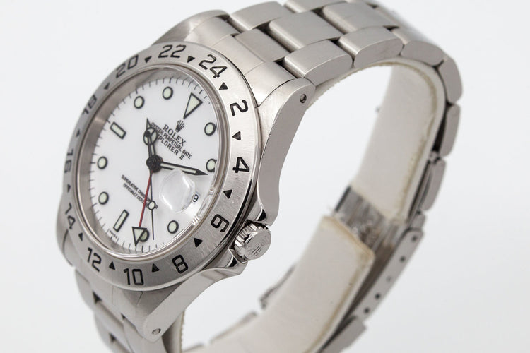 1997 Rolex Explorer II 16570 with SWISS only dial