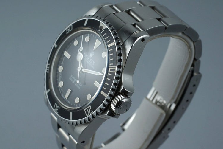 1985 Rolex Submariner 5513 with Spider Dial
