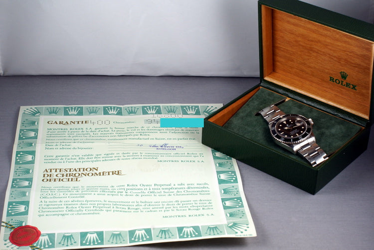 1987 Rolex Submariner 16800 with Box and Papers