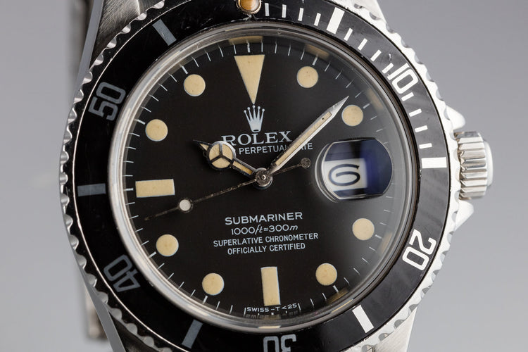 1982 Rolex Submariner 16800 Matte Dial