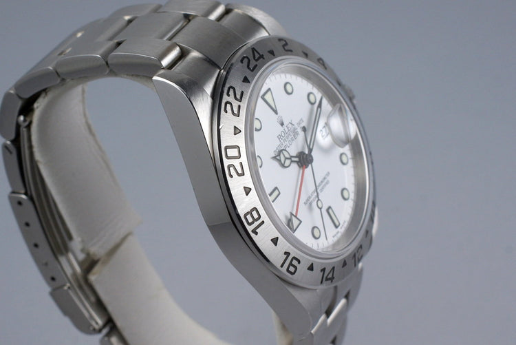 2006 Rolex Explorer II 16570 White Dial