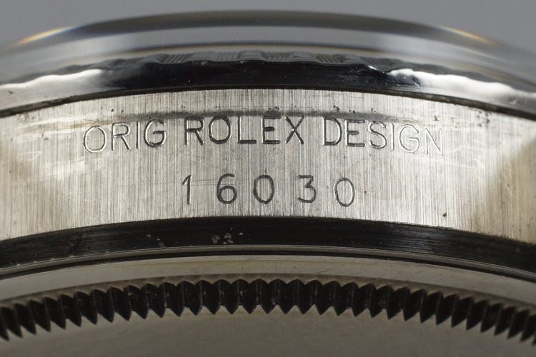 1985 Rolex DateJust 16030 with Glossy Black Dial