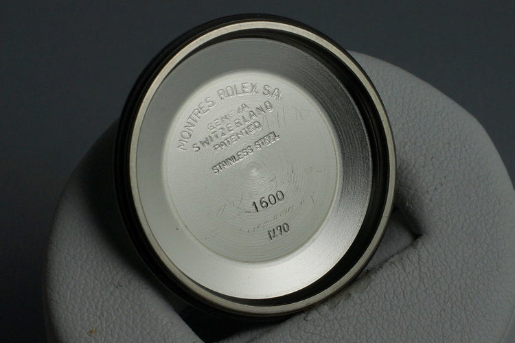 1970 Rolex DateJust 1600 Matte Black Dial