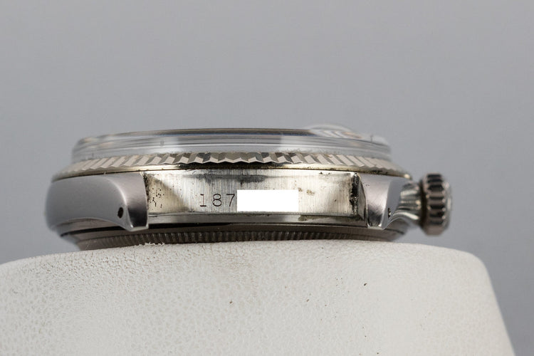 1968 Rolex DateJust 1601 with Silver No Lume "Wide Boy" Dial