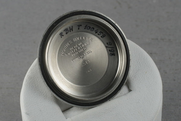 1963 Rolex Submariner 5513 Early PCG SWISS Underline Dial