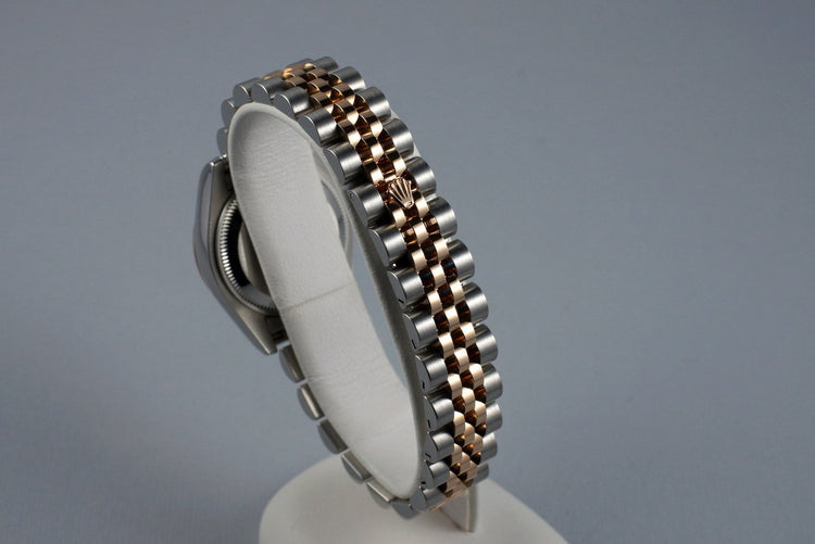 2009 Rolex Ladies Two Tone DateJust 179171 Factory Diamond Rose Dial with Papers