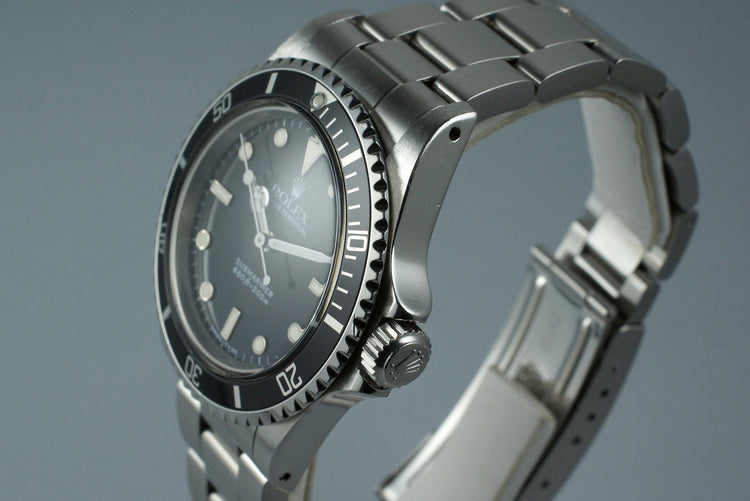 1987 Rolex Submariner 5513 with Box and Papers