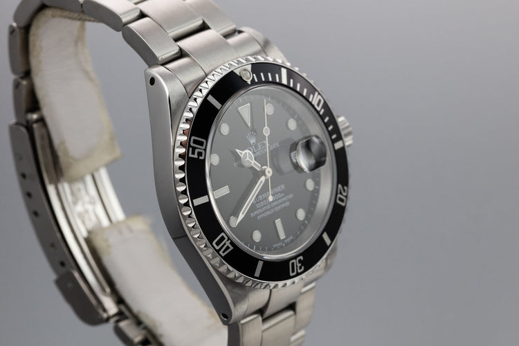 2001 Rolex Submariner 16610 with Box and Papers