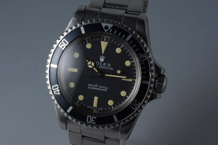 1972 Rolex Submariner 5513 with Serif Dial