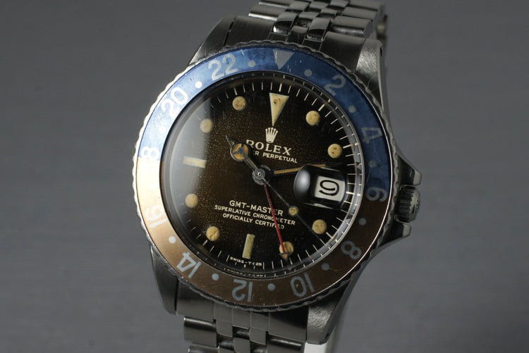 1966 Rolex GMT 1675 Glossy Gilt Dial with Box and Papers