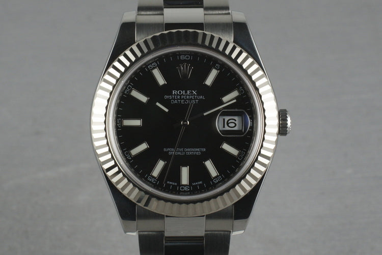 Rolex Datejust 2 116334 with Black Dial