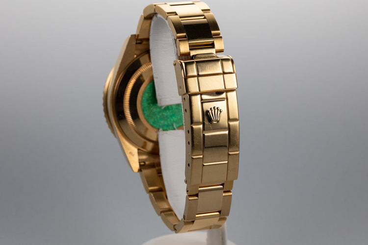 2002 Rolex 18K Submariner 16618 Blue Dial with Box and Papers