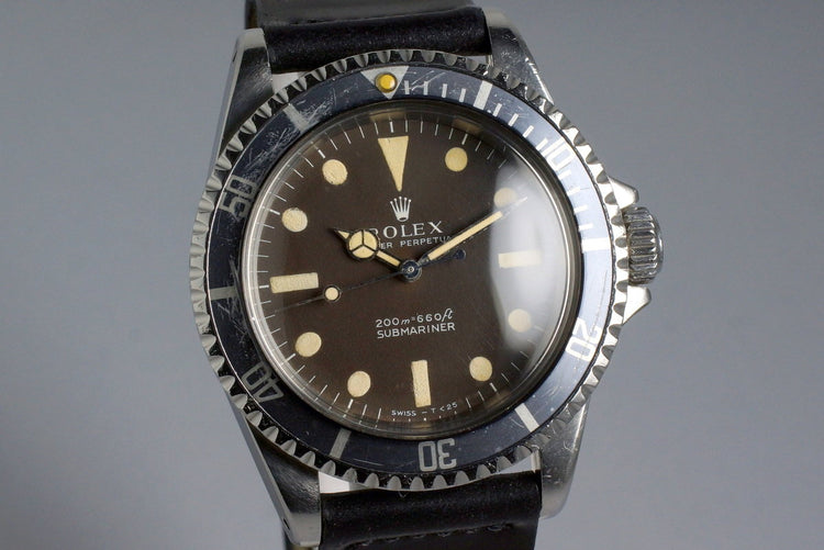 1967 Rolex Submariner 5513 Brown Meters First Dial